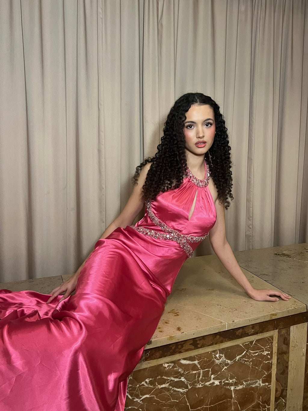 Magenta Evening Dress