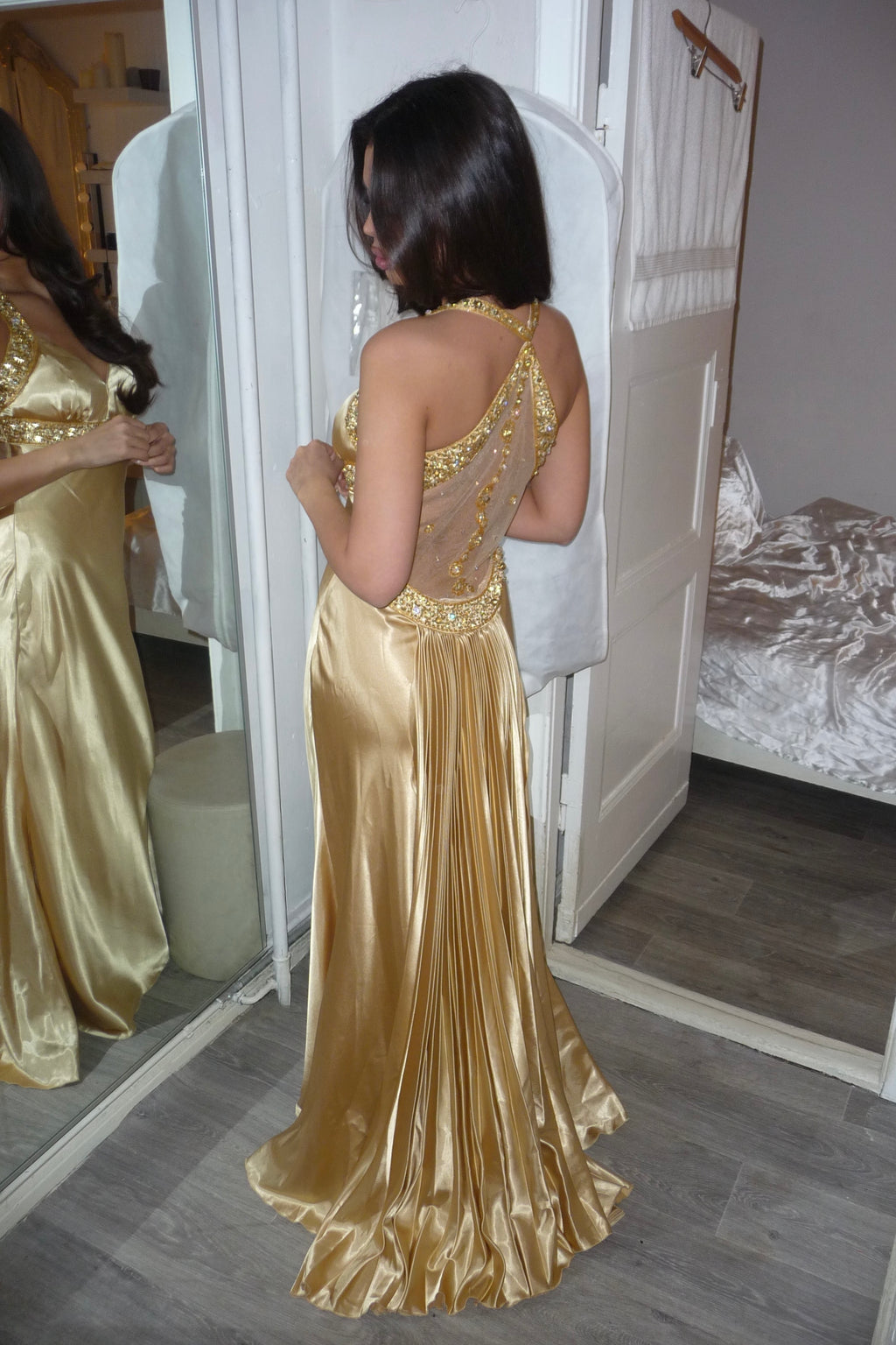 Gold Glow Maxi Dress
