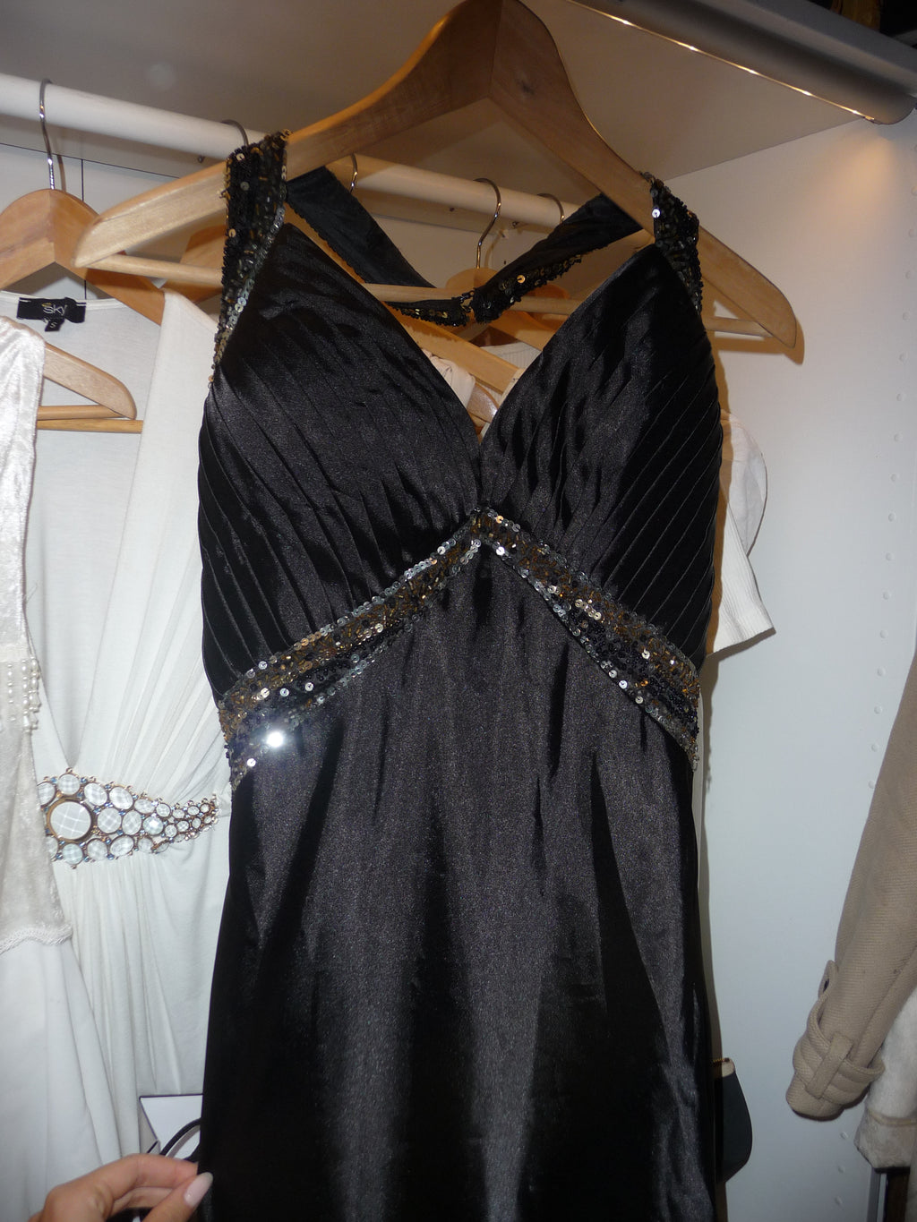 long black maxi dress