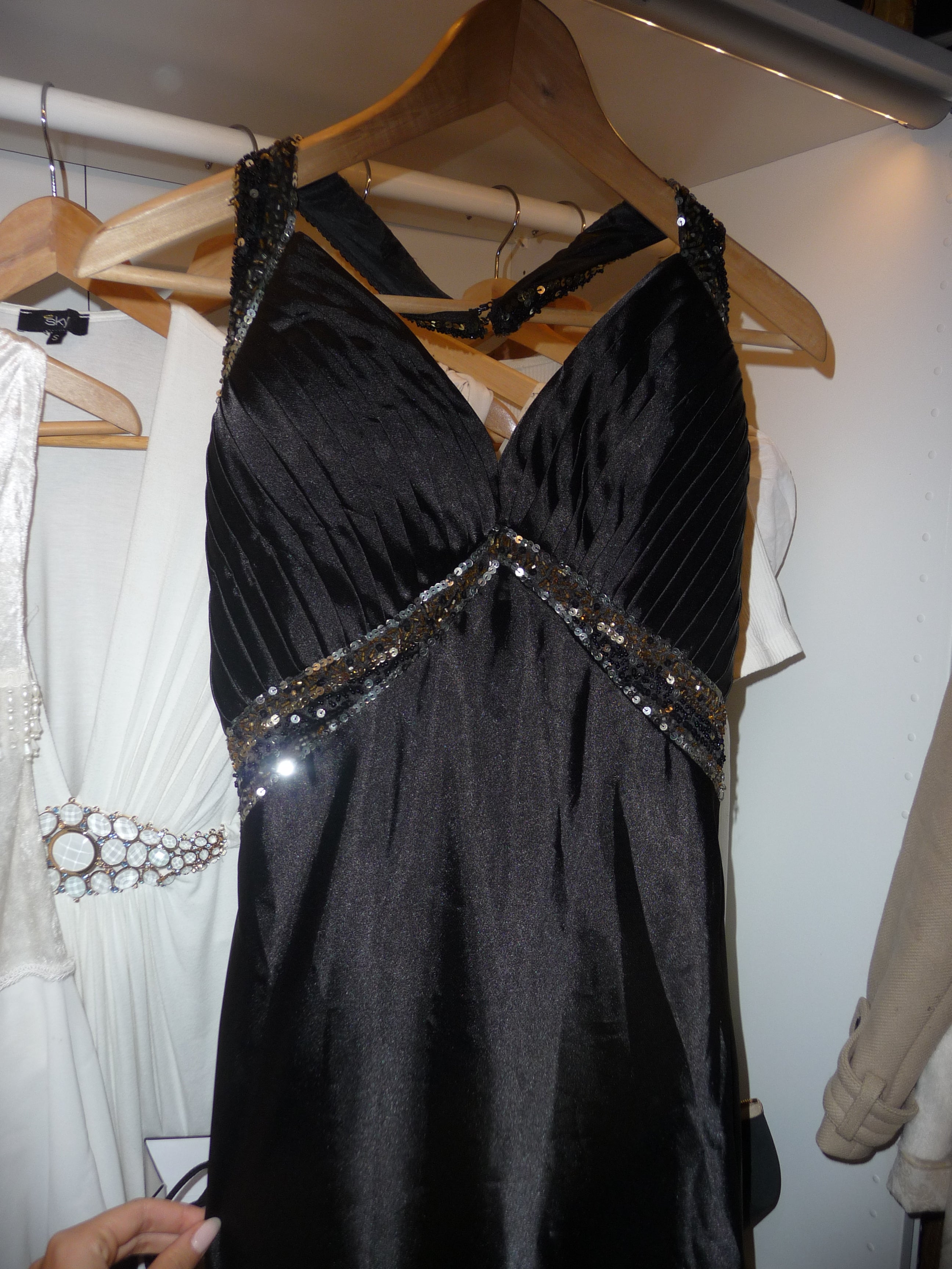 long black maxi dress