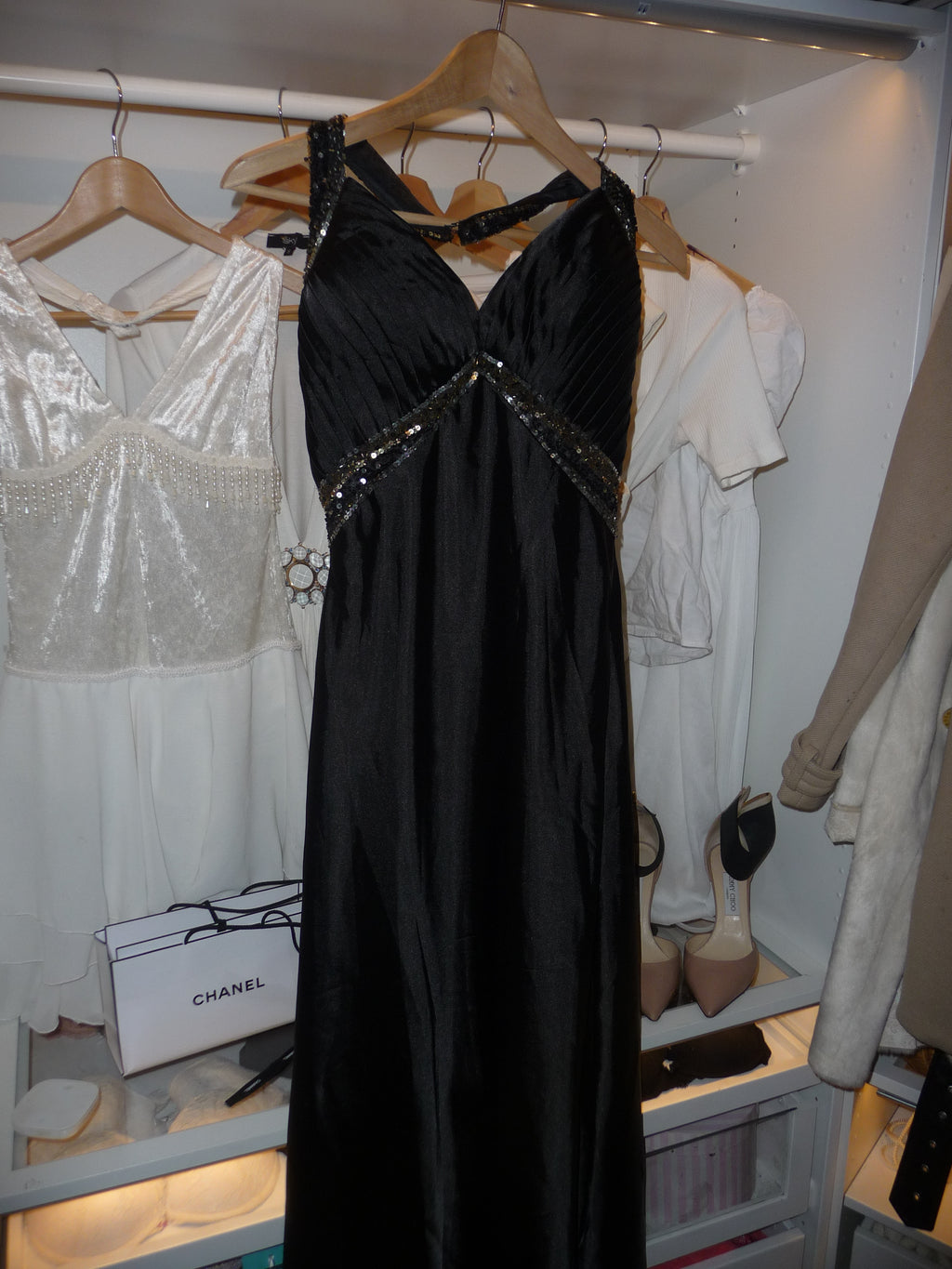 long black maxi dress