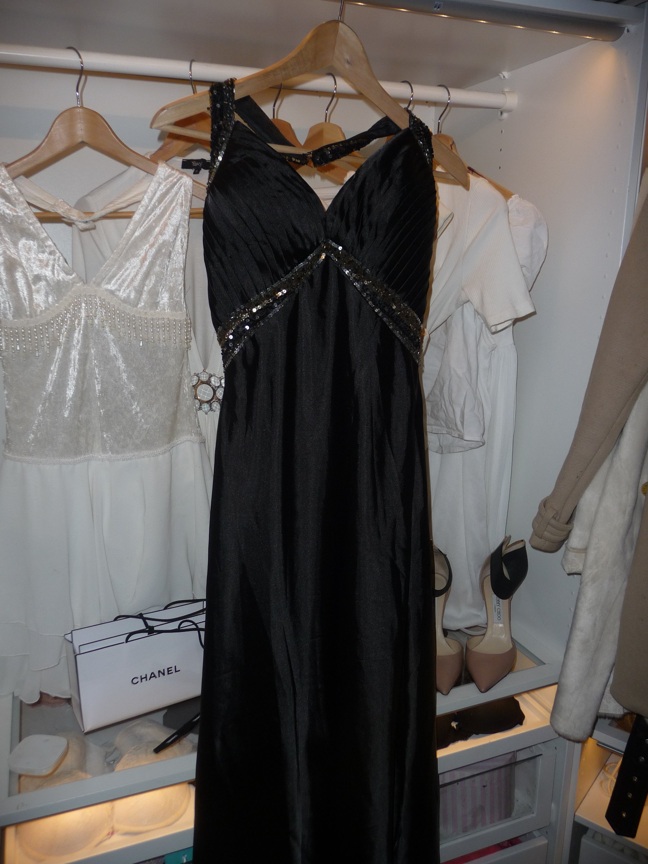 long black maxi dress